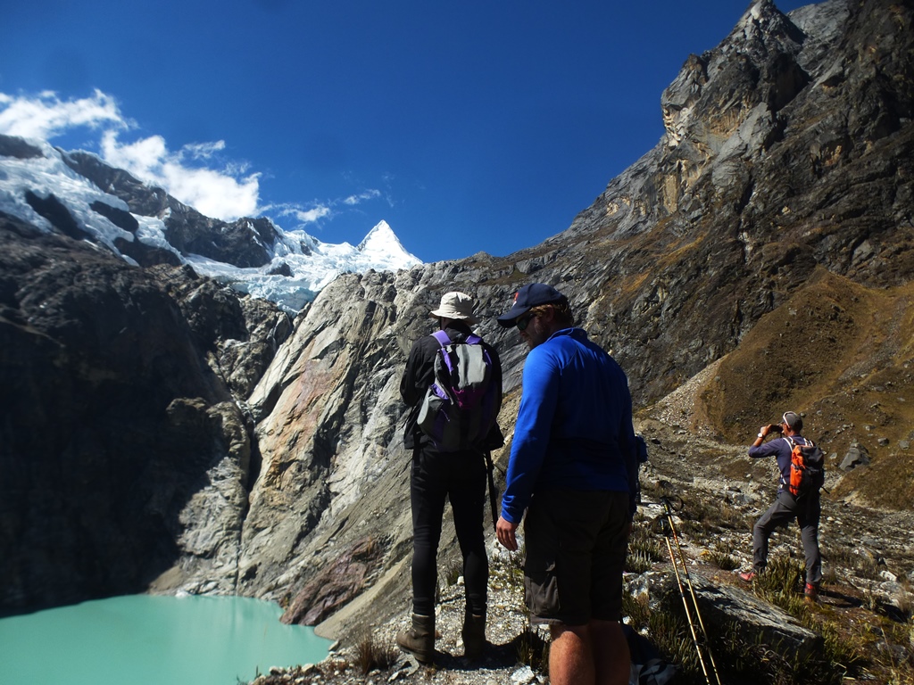 The beautiful view of the alpamayo mountain